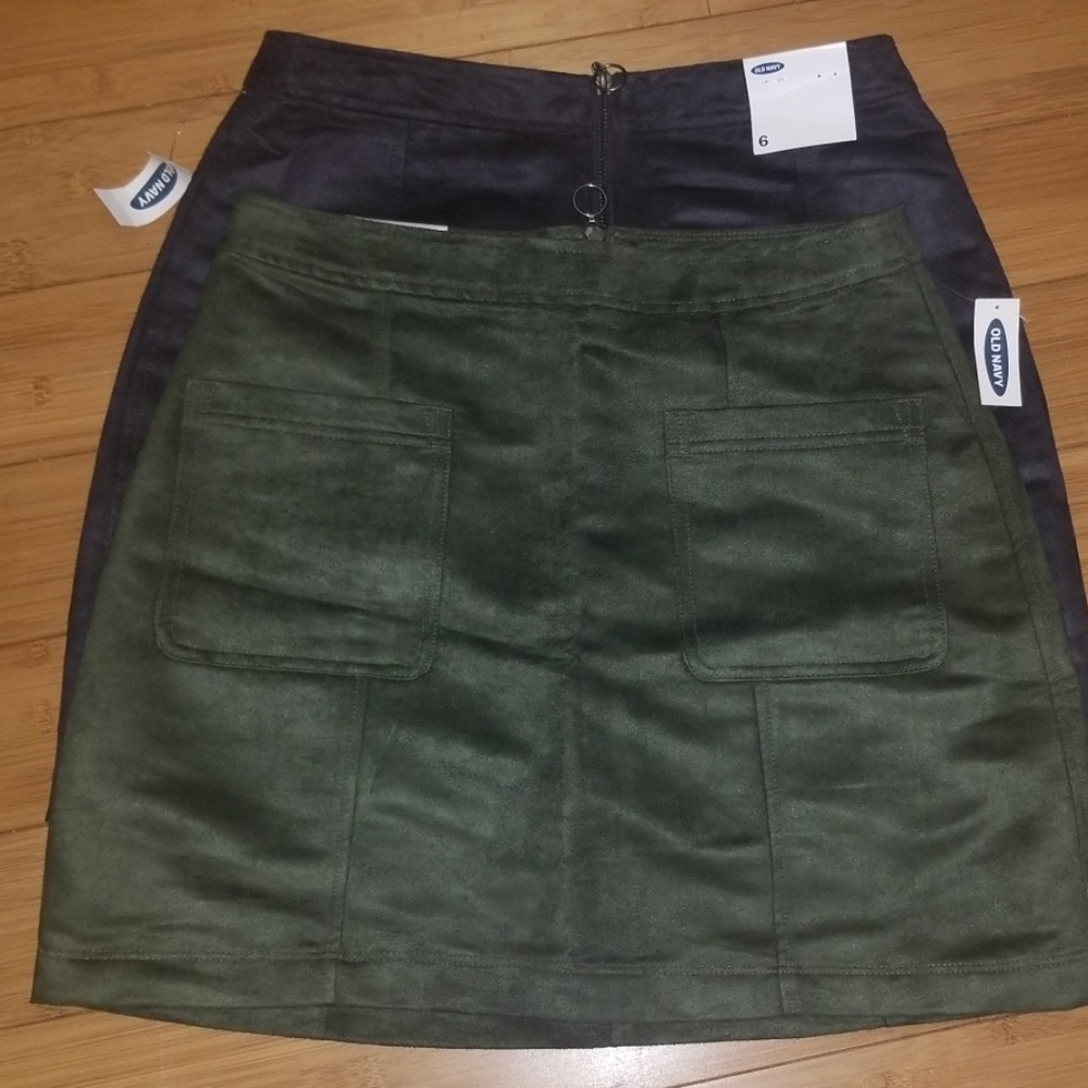 Suede Mini skirts